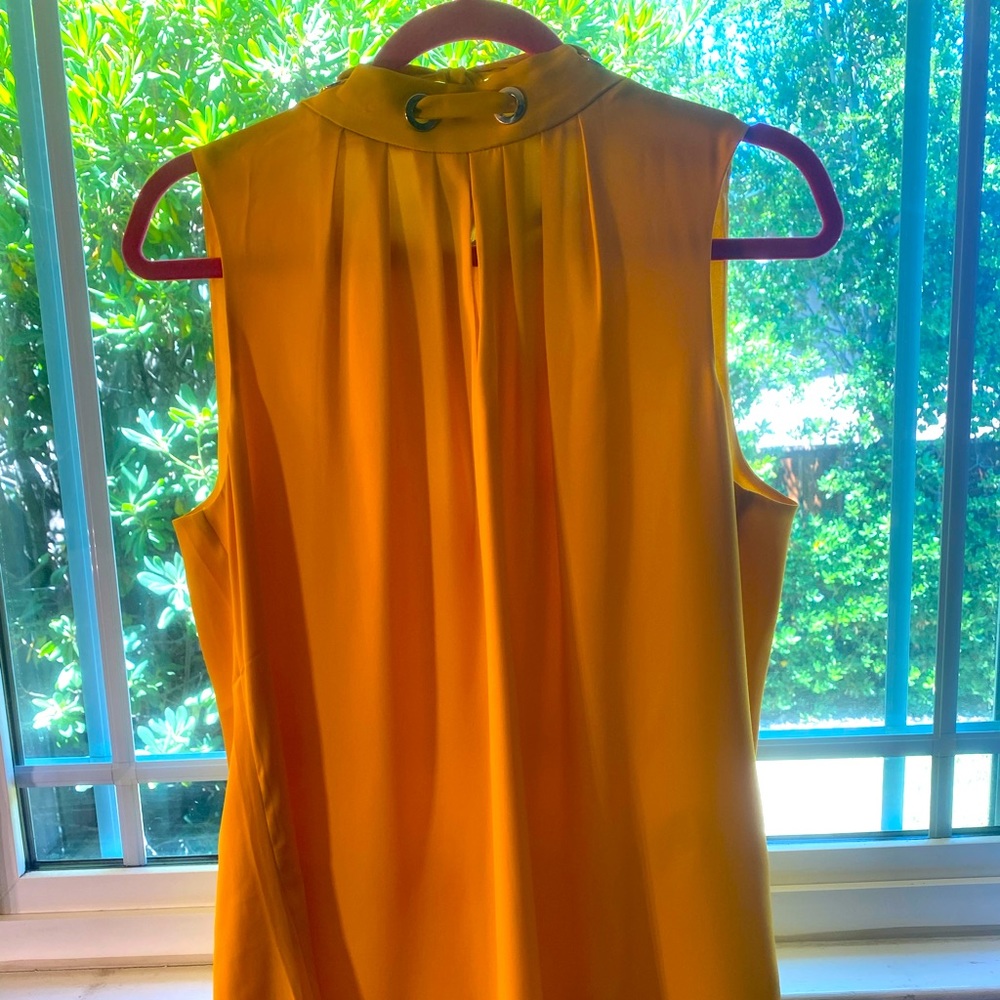 White House Black Market Large Yellow blouse